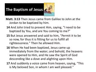 the baptism of jesus