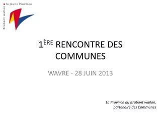 1 re rencontre des communes