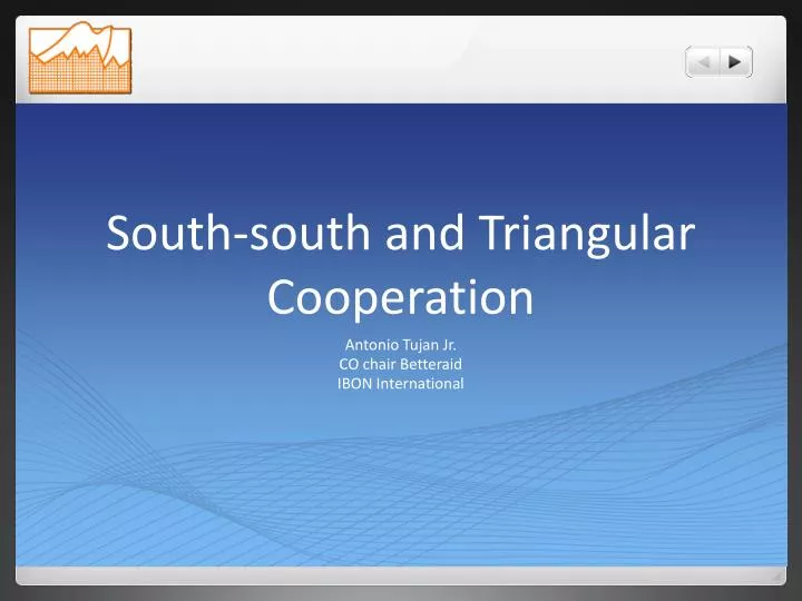 south south and triangular cooperation