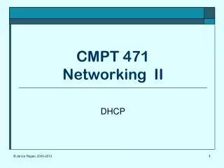 CMPT 471 Networking II