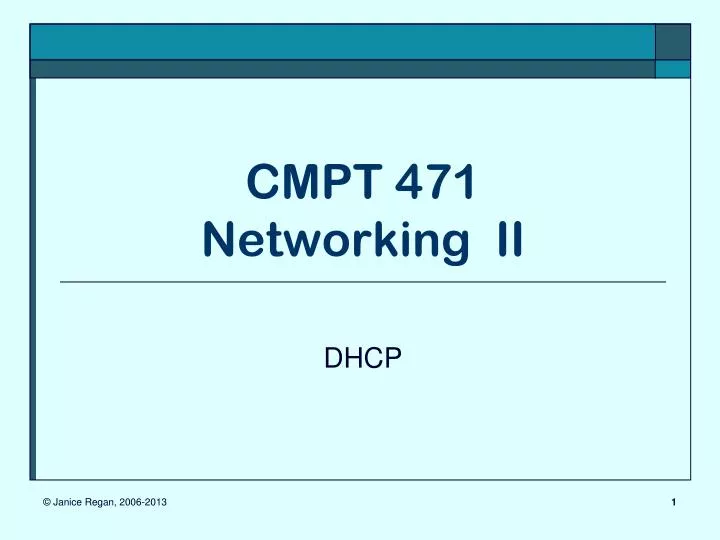 cmpt 471 networking ii