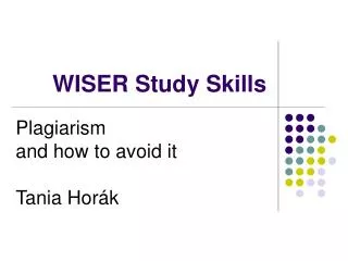 WISER Study Skills