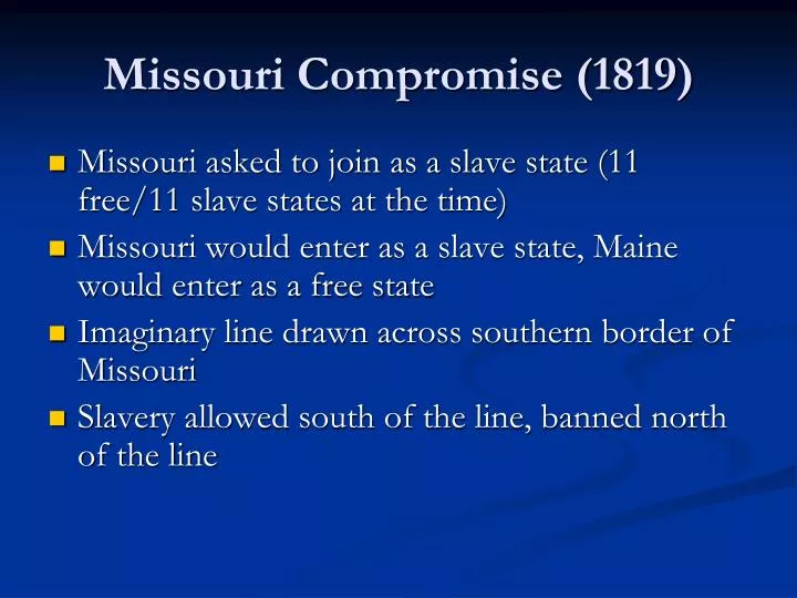 missouri compromise 1819