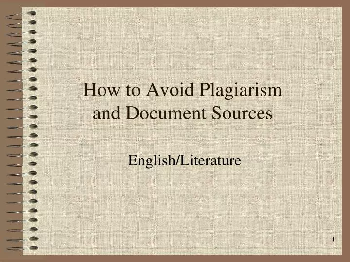 how to avoid plagiarism and document sources