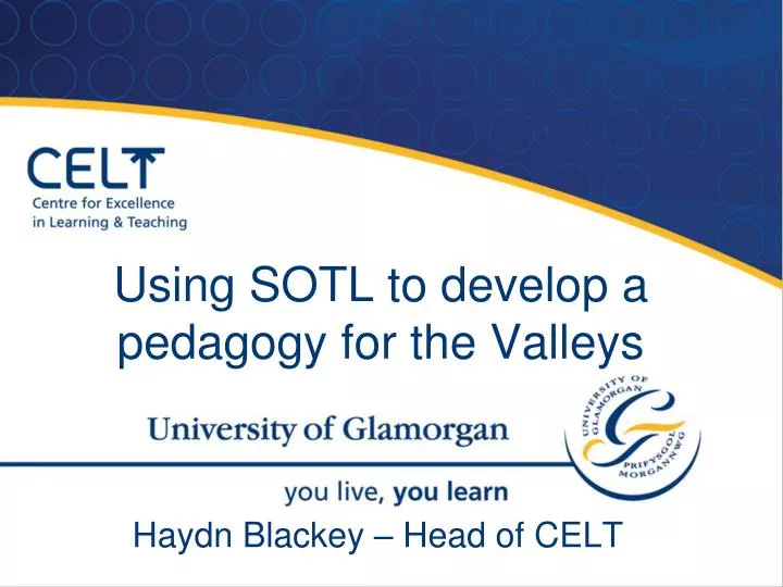 using sotl to develop a pedagogy for the valleys