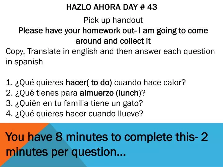 hazlo ahora day 43