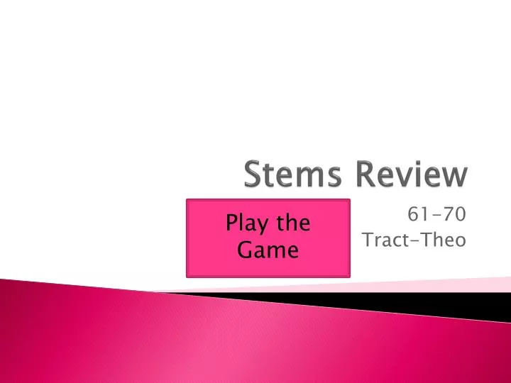 stems review
