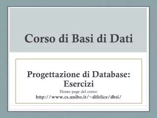 corso di basi di dati