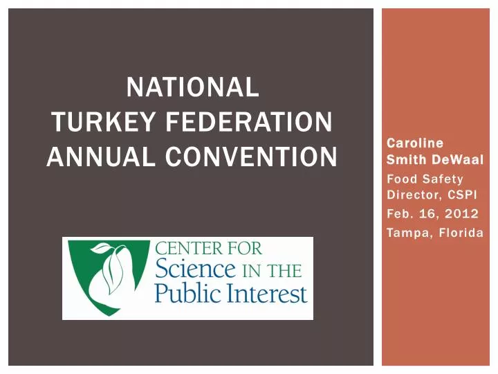 national turkey federation annual convention