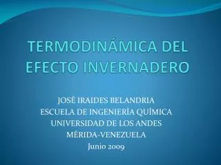 termodin mica del efecto invernadero