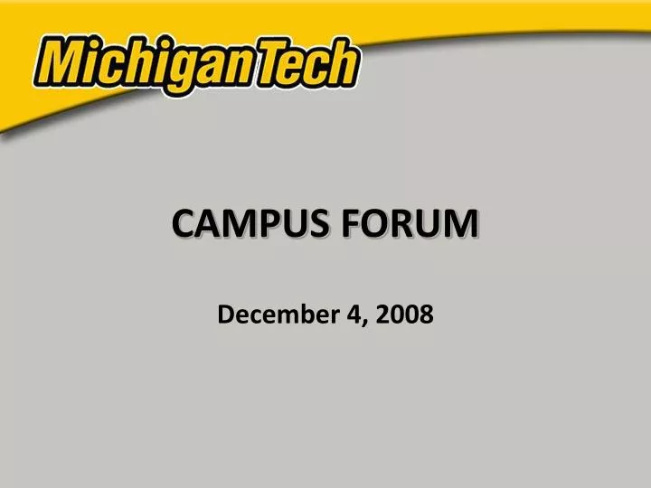 campus forum