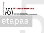 O TEXTO DRAMÁTICO - slide 1