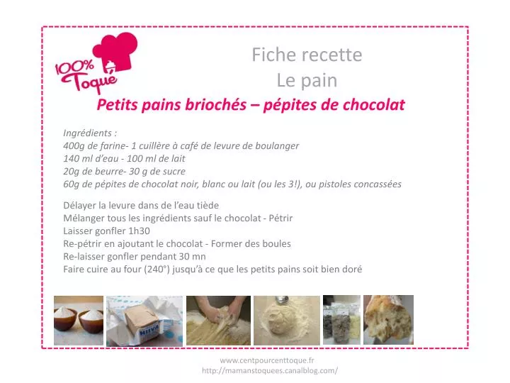 fiche recette le pain