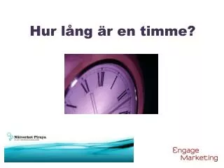 hur l ng r en timme