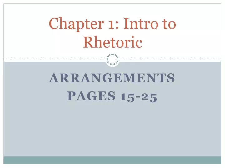 chapter 1 intro to rhetoric