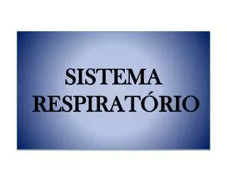 sistema respirat rio