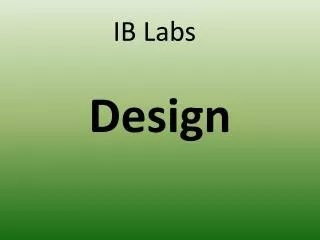 IB Labs