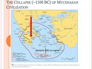 The Collapse (~1100 BC) of Mycenaean Civilization