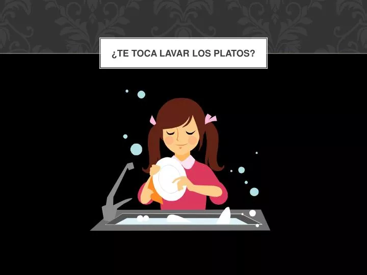 te toca lavar los platos