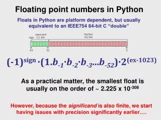 Floating point numbers in Python