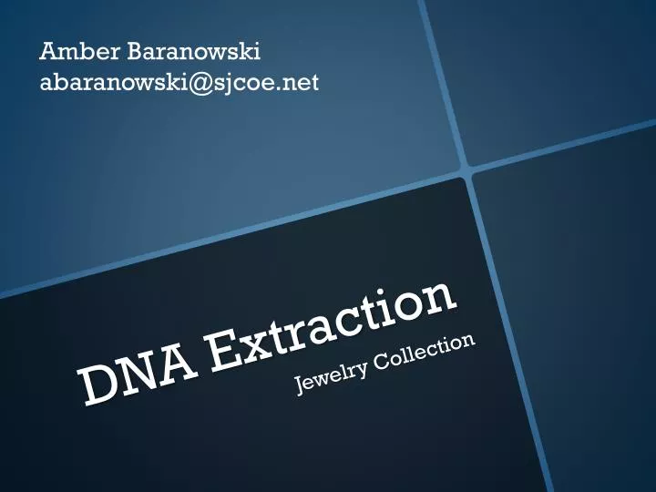 dna extraction