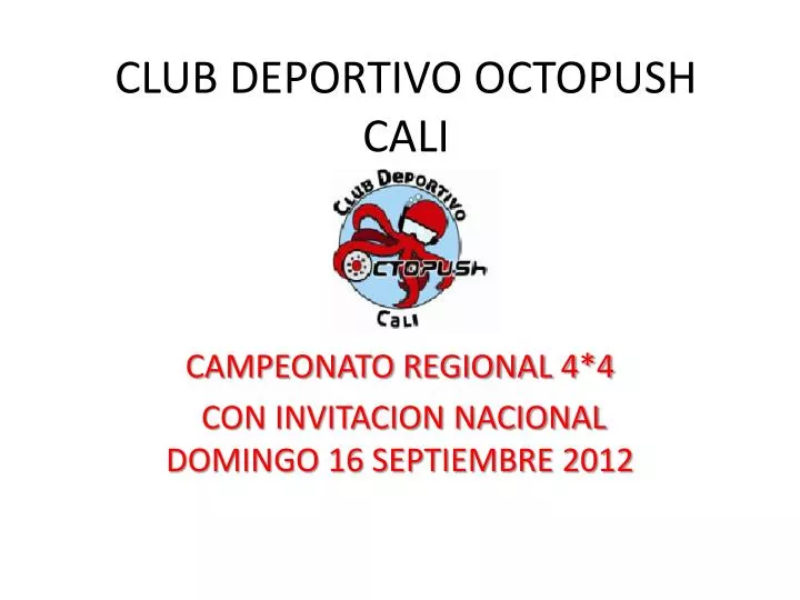 club deportivo octopush cali