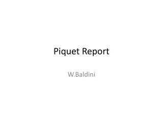 Piquet Report