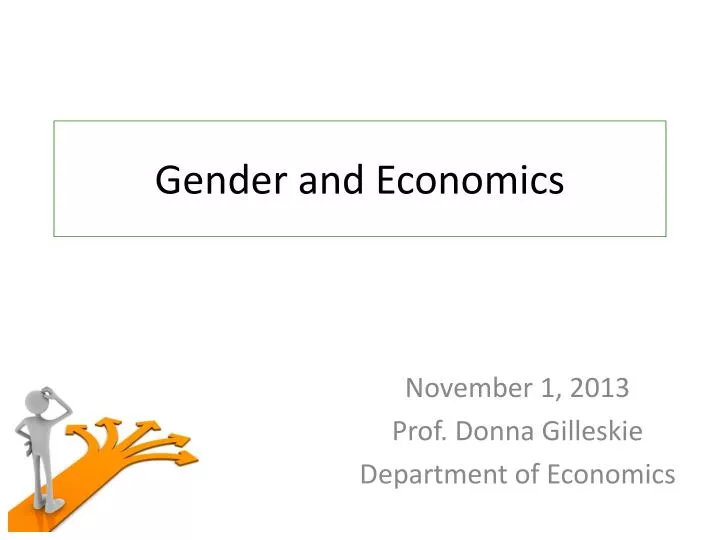 gender and economics