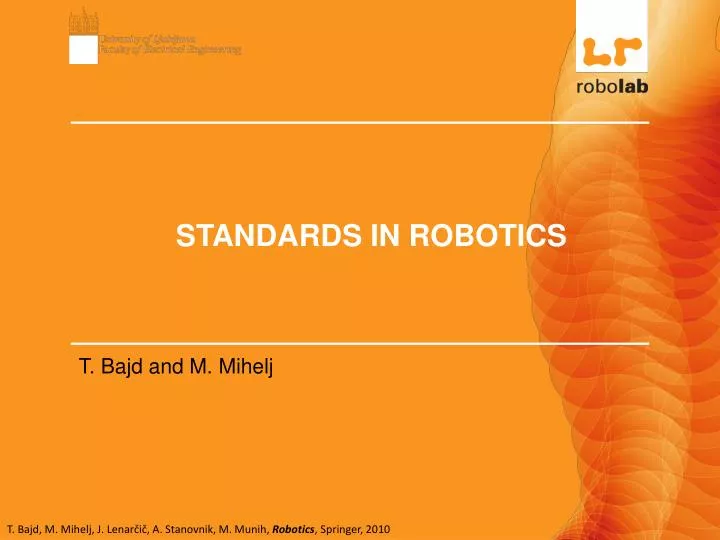 standards in robotics