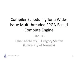 Compiler Scheduling for a Wide-Issue Multithreaded FPGA-Based Compute Engine