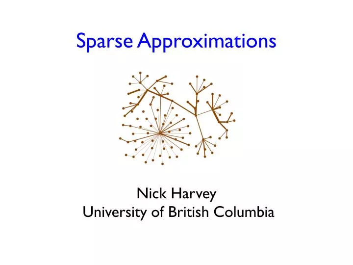 sparse approximations
