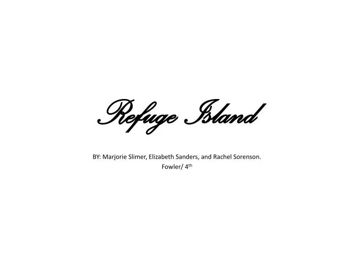 refuge island
