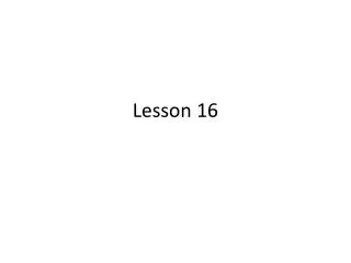 lesson 16