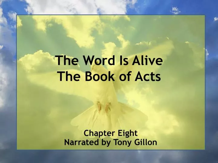 the word is alive the book of acts