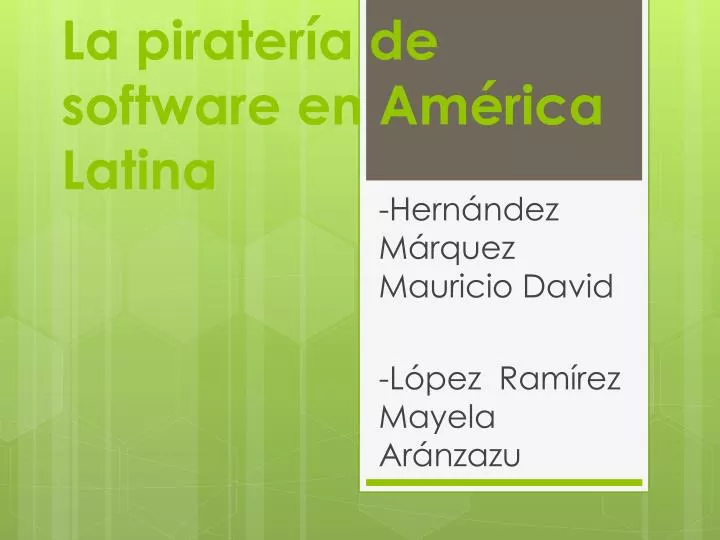 la pirater a de software en am rica latina