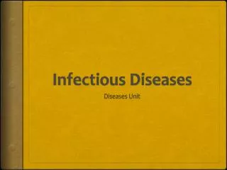 Infectious Diseases