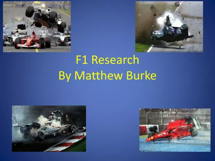f1 research by matthew burke