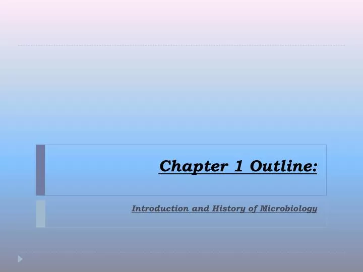 chapter 1 outline