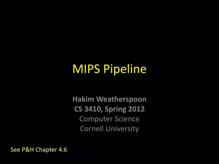 mips pipeline