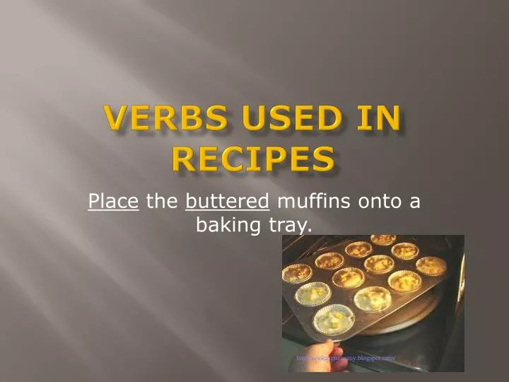 verbs used in recipes