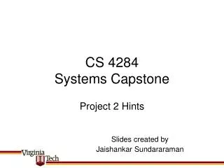 CS 4284 Systems Capstone