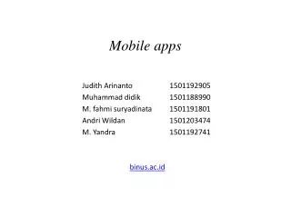 mobile apps