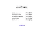 Mobile apps - slide 1