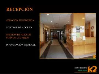 recepci n
