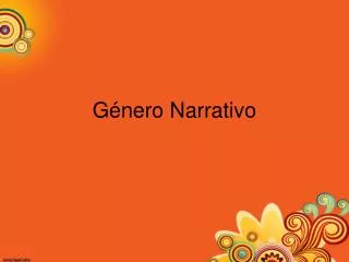 g nero narrativo