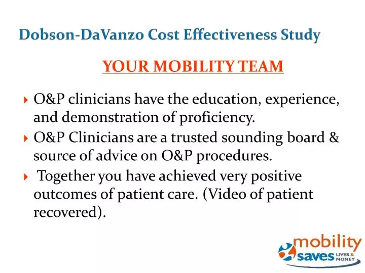 dobson davanzo cost effectiveness study