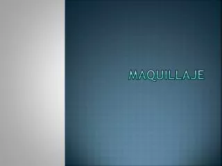 maquillaje