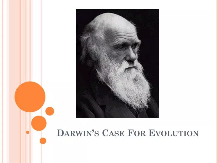 darwin s case for evolution