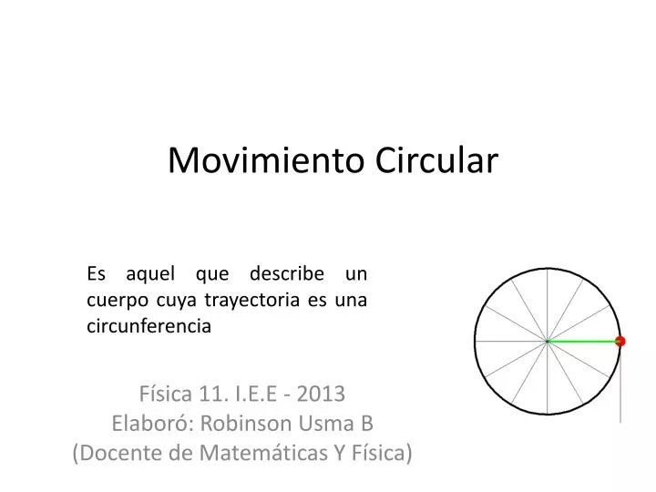 movimiento circular