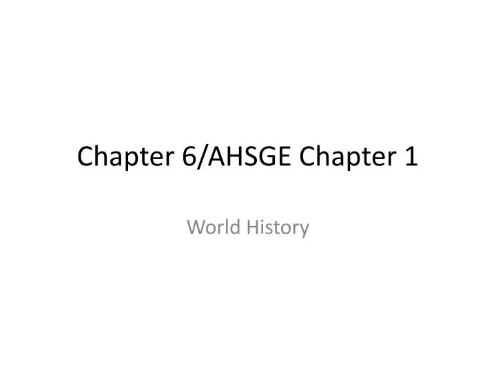 chapter 6 ahsge chapter 1